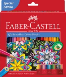 Faber-Castell Pastelky šesťhranné, sada 60 ks