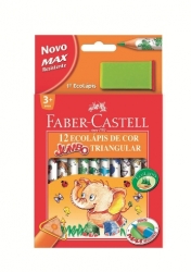 Faber-Castell Jumbo ECO Pastelky trojhranné, sada 12 ks - Sloník