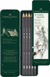 Faber Castell Graphite Aquarelle-akvarelové ceruzky, sada 5 ks