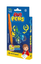 Centropen Air Pens Vivid Fúkacie fixy sada 5 farieb s 1 šablónou