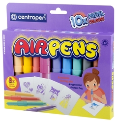 Centropen Blo Pens Pastel Fúkacie fixy, sada 10 ks - pastelové odtiene