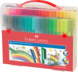 Faber-Castell popisovače s klipom 80 ks