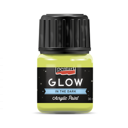 Pentart Glow in the dark, Akrylová farba svietiaca v tme, 30 ml