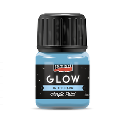 Pentart Glow in the dark, Akrylová farba svietiaca v tme, 30 ml