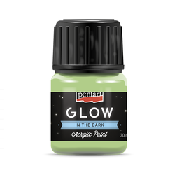 Pentart Glow in the dark, Akrylová farba svietiaca v tme, 30 ml