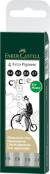 Faber-Castell Ecco pigment liner, sada 4 ks - 0,1 - 0,3 - 0,5 a 0,7 mm