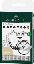 Faber-Castell Ecco pigment liner, sada 8 ks