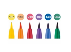 Faber-Castell PITT umelecké perá, sada 6 ks - farebné spektrum