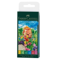 Faber-Castell PITT umelecké perá, sada 6 ks - jarný čas