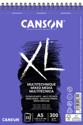 Canson XL Mix Media Skicák 300 g/m², krúžková väzba