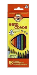 Koh-i-noor Triocolor pastelky, sada 18 ks