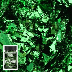 Pentart Colored Flakes Vločky farebné metalické, 100 ml - odtieň zelený