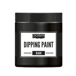 Pentart Dipping paint, Farba na namáčanie, 250 ml - čierna