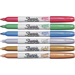 Sharpie Metallic Colours Popisovač permanentný, sada 3 ks - farebné metalické odtiene