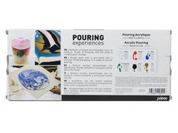 Pébéo Pouring experiences Akrylové farby na pourig, sada 6 x 118 ml