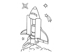 MFP Letíme do vesmír - omaľovánka pre deti,  A4