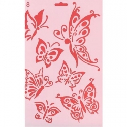 Šablóna Silhouette Butterflies -  Motýle