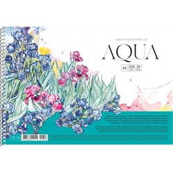 Shkolyaryk Aqua Skicár 20,9 x 29,5 cm, 220 g/m², 20 listov - krúžková väzba