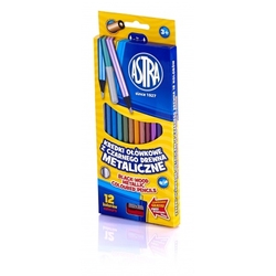 Astra Pastelky metalické, sada 12 ks