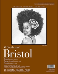 Strathmore Bristol smooth, s400, Skicák 250 g/m², 15 listov