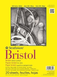 Strathmore Bristol vellum, s300, Skicák 270 g/m², 20 listov