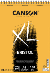 Canson XL Bristol Skicar, 180 g/m², 50 listov, krúžková väzba