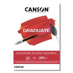 Canson Graduate Oil&Acrylic Skicár A4, 290 g/m², 20 listov