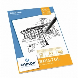 Canson Bristol Skicar, A3, 180 g/m², 20 listov