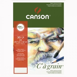 Canson "C" a grain Skicar, 224 g/m², 30 listov - krúžková väzba