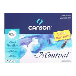 Canson  MONTVAL Aquarelle Skicár 24 x 32 cm, 200 g/m², 100 listov