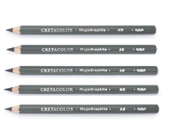 Cretacolor Mega Graphite grafitová ceruzka - jednotlivo na kusy