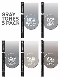 Chameleon Pen Color Tones Grey Tones - sada 5 ks