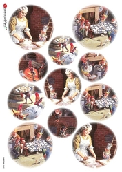 Paper Designs Ryžový papier na decoupage A4 - Vianoce / 0049