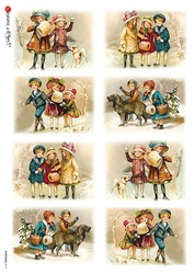 Paper Designs Ryžový papier na decoupage A4 - Vianoce / 0212