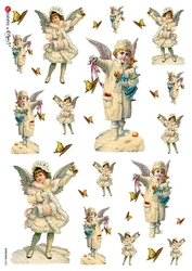 Paper Designs Ryžový papier na decoupage A4 - Vianoce / 0225