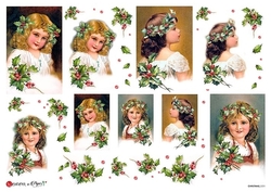 Paper Designs Ryžový papier na decoupage A4 - Vianoce / 0231