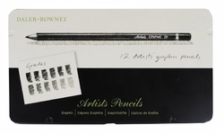 Daler-Rowney Artists Graphic Pencils grafitové ceruzky, sada 12 ks