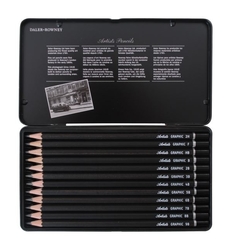 Daler-Rowney Artists Graphic Pencils grafitové ceruzky, sada 12 ks