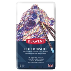 Derwent Coloursoft umelecké pastelky, sada 12 ks