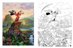 Disney Dreams Collection Thomas Kinkade Studios Coloring Book