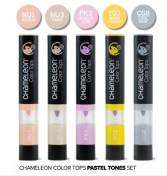 Chameleon Pens Color Tops - Pastel Tones sada nástavcov 5 ks