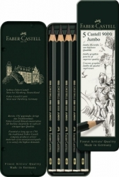 Faber Castel ceruzky Castel 9000 Jumbo, sada 5 ks