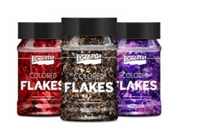 Pentart Colored Flakes Vločky farebné metalické, 100 ml