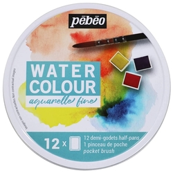Pébéo Watercolour Aquarelle, Akvarelové farby, sada 12 x 10 ml