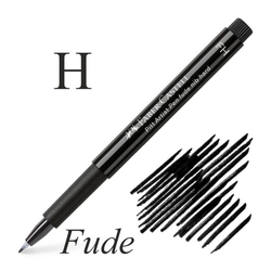 Faber-Castell Pitt Fude FH, kaligrafická fixa, tvrdý hrot - farba čierna