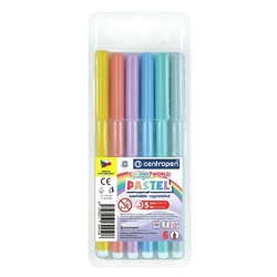 Centropen Colour World Pastel Fixy, sada 6 ks - pastelové odtiene