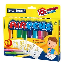 Centropen Blo Pens Rainbow Colours Fúkacie fixy sada 10 farieb so šablónami
