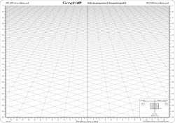 Graphit Šablóna na perspektívu B, rozmer A4