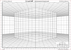 Graphit Šablóna na perspektívu D, rozmer A4
