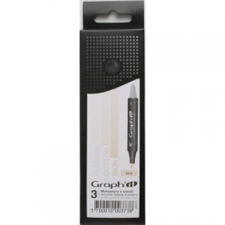Graph'it Marker obojstranná fixa, sada 3 ks  - Skin